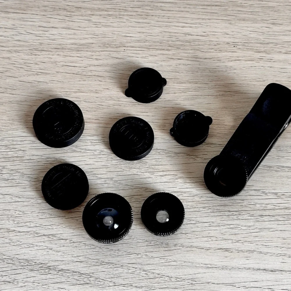 Clip on Camera Lens set macro fish eye wide angle